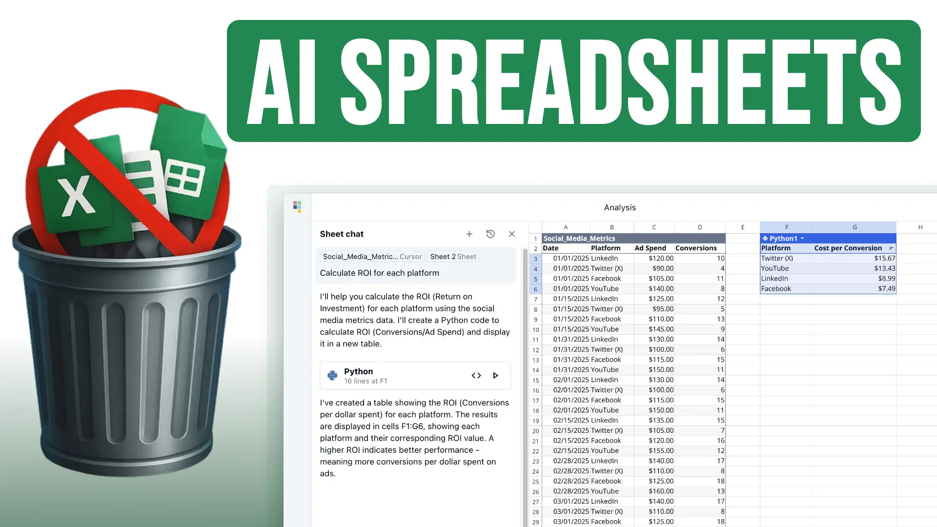 AI Spreadsheet image