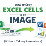 how to copy excel cells as an image