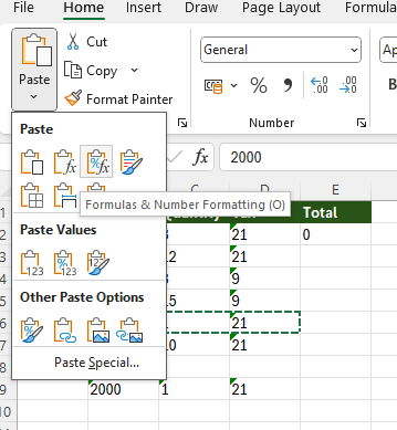 Excel Paste Special multiply used to convert text to numbers