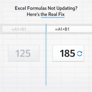 Excel Formulas not updating heres the real fix