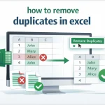 How to remove duplicates in Excel