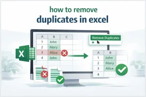 How to remove duplicates in Excel