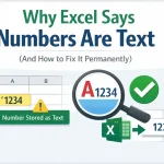 Why Excel Says Numbers Are Text