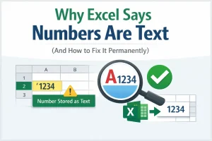 Why Excel Says Numbers Are Text