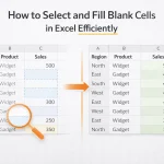 How to Select and Fill Blank Cells in EXCEL Efficiently