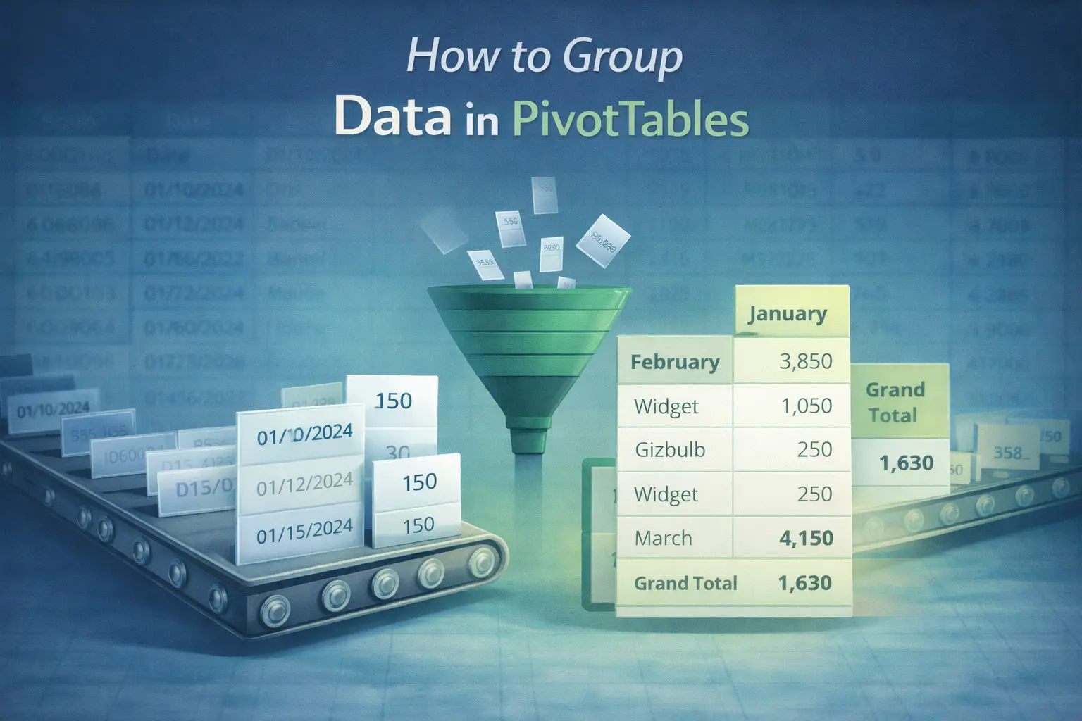 How to Group Data in Pivot Tables