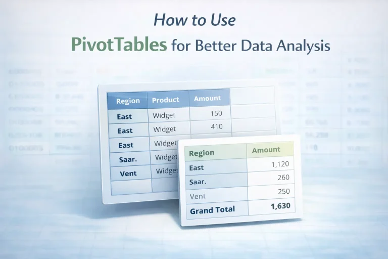 How to Use Pivottables for Better Data Analysis